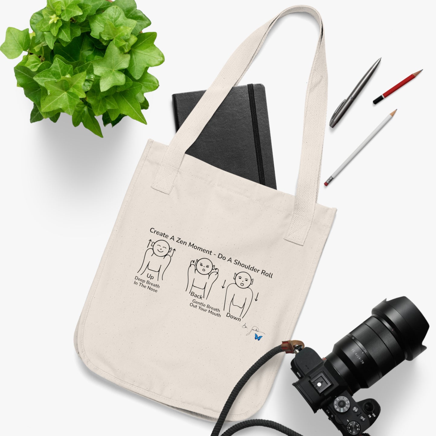 Shoulder Rolls-Organic Canvas Tote Bag