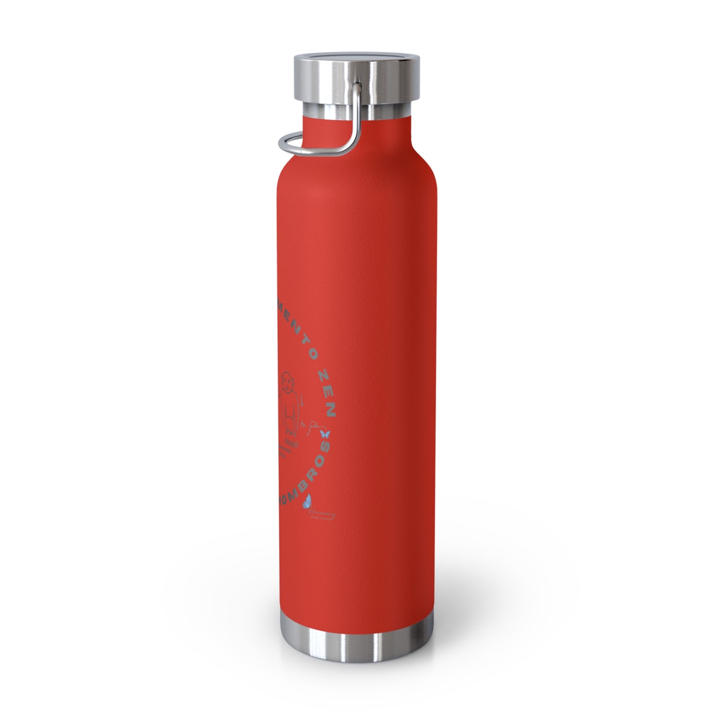 Shoulder Rolls Water Bottle — Copper 22oz Vacuum Insulated (Spanish Line Art)