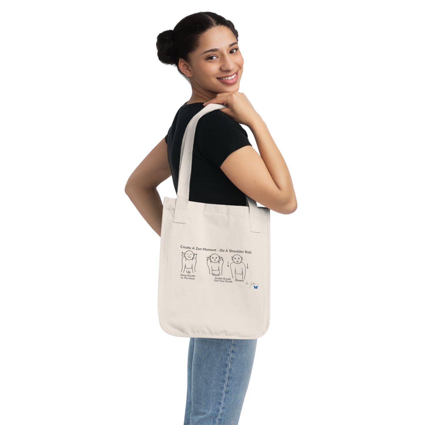 Shoulder Rolls-Organic Canvas Tote Bag